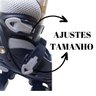 Patins 4 Rodas Preto Com Kit de Proteção Elite Tamanho:28/31 - 8