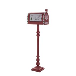Caixa de Correio Natalina em Metal Vermelho Express - 101cm - 1