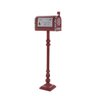 Caixa de Correio Natalina em Metal Vermelho Express - 101cm - 1