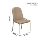 Ver imagem 5 de Conjunto para Sala de Jantar Mesa Império 120x90 com 4 Cadeiras Rubi