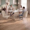 Ver imagem 6 de Conjunto para Sala de Jantar Mesa Império 120x90 com 4 Cadeiras Rubi