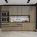 Ver imagem 1 de Cozinha Completa Planejada 3,20mt 07 Peças Linha Maxxi Cj14-111 Kappesberg- Nogal