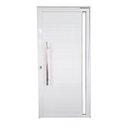 Ver imagem 1 de Porta Pivotante de Alumínio Branco com Puxador e Vidro Linha Veneza:Direita/ 210 x 120