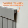 Painel Ripado Compacto 01: Unid. 274x25cm Larg. Talatto Painéis Cinza - 4