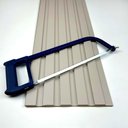 Ver imagem 5 de Painel Ripado Compacto 01: Unid. 274x25cm Larg. Talatto Painéis Cinza