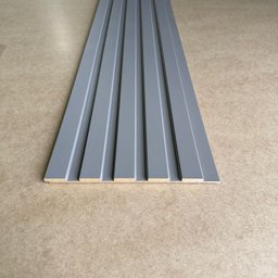 Painel Ripado Compacto 01: Unid. 274x25cm Larg. Talatto Painéis Cinza - 2