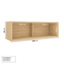 Ver imagem 4 de Armário Aéreo Planejado Porta Basculante 100cm Nara CabeCasa MadeiraOriginals Marrom/Avena
