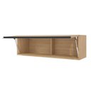 Ver imagem 6 de Armário Aéreo Planejado Porta Basculante 100cm Nara CabeCasa MadeiraOriginals Marrom/Avena