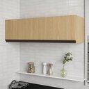 Ver imagem 1 de Armário Aéreo Planejado Porta Basculante 100cm Nara CabeCasa MadeiraOriginals Marrom/Avena