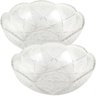 Kit 2 Saladeira Redonda Bowl Vidro Transparente 2,5l 23,5cm - 1