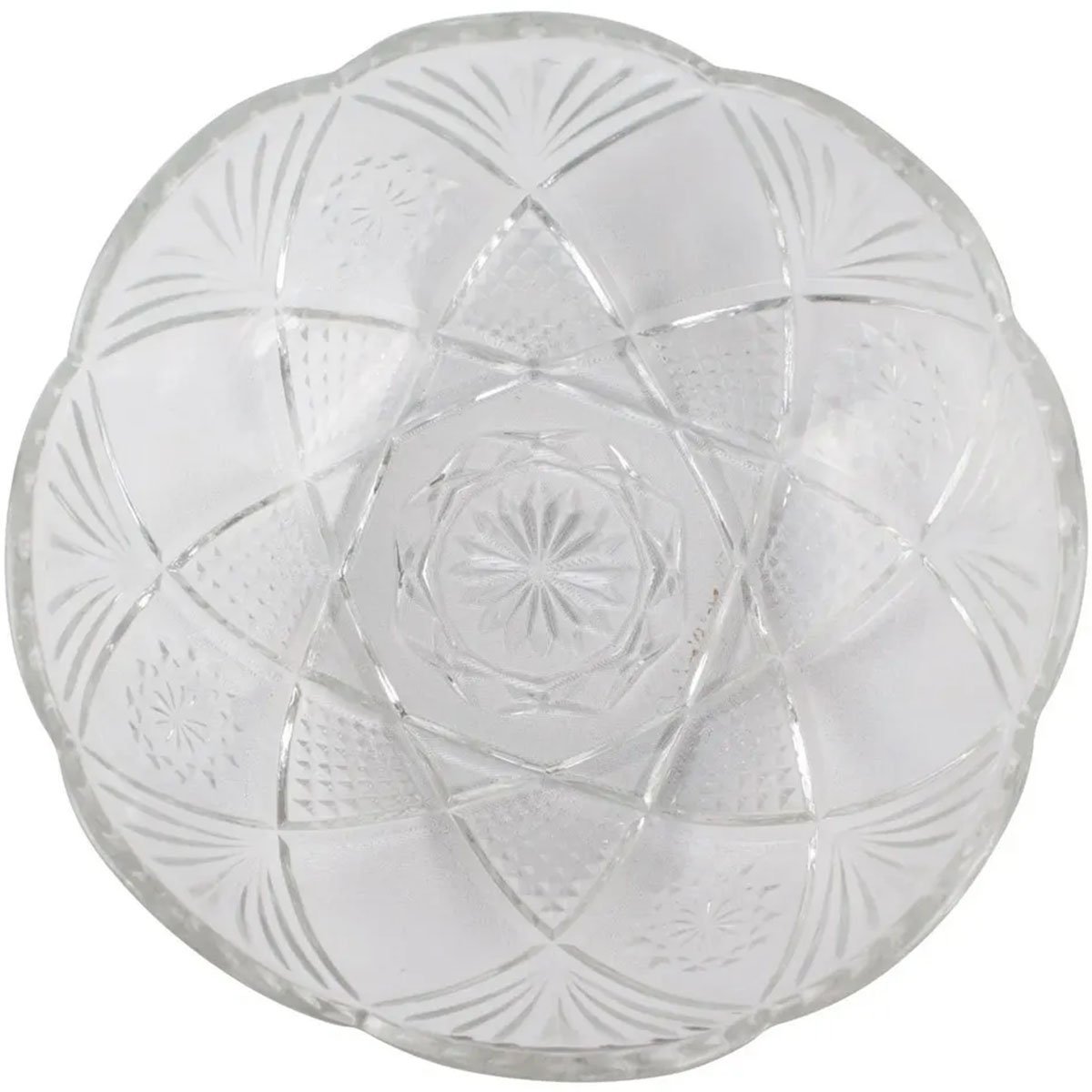 Kit 2 Saladeira Redonda Bowl Vidro Transparente 2,5l 23,5cm - 3
