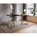 Ver imagem 1 de Mesa Escritório Bela Vista Escrivaninha Preto Tampo Preto2