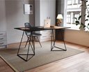 Ver imagem 1 de Mesa Escritório Bela Vista Escrivaninha Preto Tampo Preto2