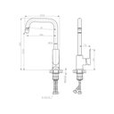 Ver imagem 3 de Misturador Monocomando para Cozinha Square Black Matte Baumê