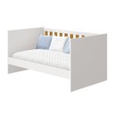 Ver imagem 5 de Berço Mini Cama Katatau Flex Branco Savana com Colchão D18 de 10cm - Reller Móveis Branco Savana