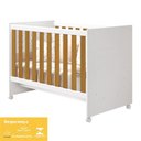 Ver imagem 3 de Berço Mini Cama Katatau Flex Branco Savana com Colchão D18 de 10cm - Reller Móveis Branco Savana