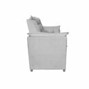 Ver imagem 2 de Sofá Alice 2 Lugares 140cm Cinza Suede Pequeno Confortável