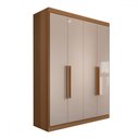 Ver imagem 3 de Guarda-roupa Solteiro Mykonos 4 Portas 2 Gavetas - Panorama Móveis