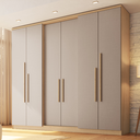 Ver imagem 1 de Guarda-Roupa 6 Portas 2 Gavetas Sonata New Bege/Angelin/Duna