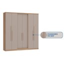 Ver imagem 5 de Guarda-Roupa 6 Portas 2 Gavetas Sonata New Bege/Angelin/Duna