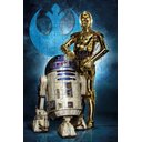 Ver imagem 2 de Quebra-Cabeça Puzzle Star Wars R2D2 e C3PO de 300 peças - 165 peças