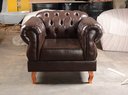 Ver imagem 3 de Kit 02 Poltronas Chesterfield Elisabeth Duquesa Capitonê - Couríssimo Café
