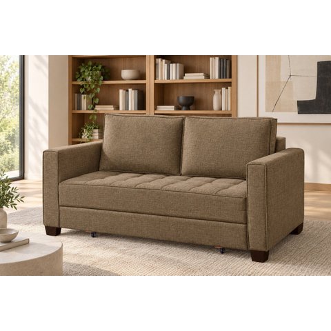 Sofá Cama Casal 150 cm Linho Fusion Yescasa