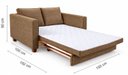 Ver imagem 3 de Sofá Cama Casal 150 cm Linho Fusion Yescasa