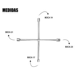 Chave de Roda Estrela Universal 17 X 19 X 21 X 23mm Original - 2
