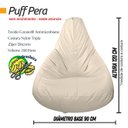 Ver imagem 2 de Puff Pera sem Enchimento:verde