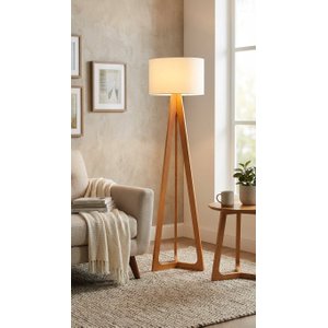 Luminária de Coluna Desmontável Floripa Cupula na Cor Crú