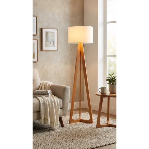 Luminária de Coluna Desmontável Floripa Cupula na Cor Crú