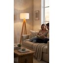 Ver imagem 3 de Luminária de Coluna Desmontável Floripa Cupula na Cor Crú