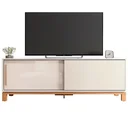 Ver imagem 1 de Rack Mondrian 180cm para Tv até 65 Polegadas 2 Portas Caemmun Cor Off White Freijó