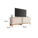 Ver imagem 2 de Rack Mondrian 180cm para Tv até 65 Polegadas 2 Portas Caemmun Cor Off White Freijó