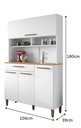 Ver imagem 2 de Kit Italia 4 Portas 6 Estantes Arte Moveis Cinamomo/Off White