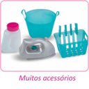 Ver imagem 4 de Kit 2 em 1 Cozinha Completa e Lavanderia Lava e Passa Magic TOYS 8043