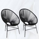 Ver imagem 3 de Cadeira Acapulco em Junco Preto