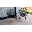 Ver imagem 2 de Cadeira Acapulco em Junco Preto