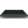 Cama Casal Queen Base Box Pés de Ferro Estilo Industrial 176cm Otto P05 Veludo Verde Musgo - Lyam - 3