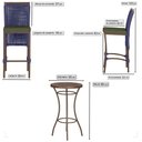 Ver imagem 2 de Mesa Bistro e 2 Banquetas Roma Marrom Corda Náutica 13 Trama Original