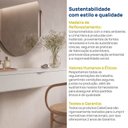 Ver imagem 6 de Penteadeira Suspensa Planejada com Gaveta Hera CabeCasa MadeiraOriginals Off White/Cream