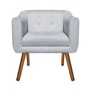 Ver imagem 4 de Kit Sofá Namoradeira 2 Lugares e 02 Poltronas Julia Cinza