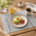 Ver imagem 6 de Kit 6 Lugares Americanos Antiderrapante de PVC Flex Cinza 44,5X29,5cm | Lyor