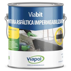 Pintura Asfáltica Viabit Galão 3,6 Litros - V0511044 - Viapol Viabit Galão 3,6 Litros - Vo511044 - V