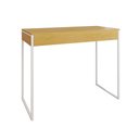 Ver imagem 2 de Aparador Industrial Retangular Califórnia Canela 137x40cm Base Ferro Branco