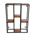 Ver imagem 3 de Prateleira Decorativa Estilo Industrial Decoração Ferro e Madeira Jardim Suporte Plantas