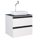Ver imagem 1 de Gabinete Para Banheiro Aço Gaia 60 com Cuba Linea Cozimax Branco