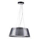 Ver imagem 1 de Pendente Oriente 3xe-27- Aramado e Vidro Cor Produto Cromado