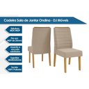 Ver imagem 5 de Conjunto: Mesa Sala Jantar Itália C/ Tampo Madeirado C/ Vidro Curvo 136x136cm e 8 Cadeiras Ondina